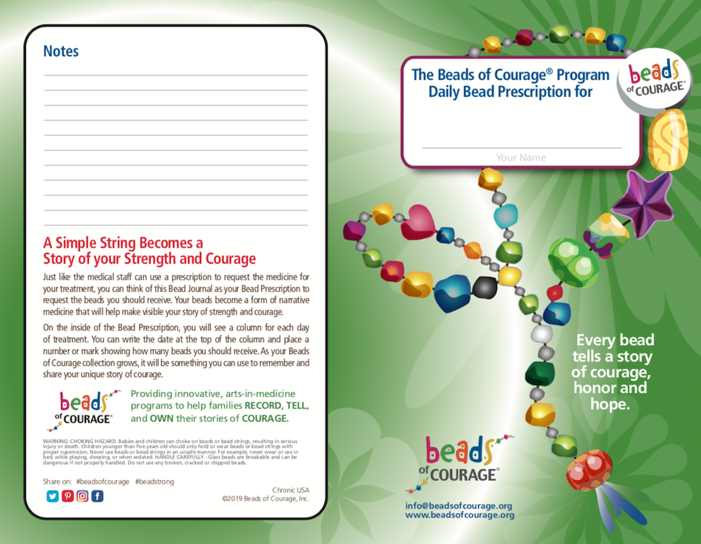 Beads of Courage, Beads at Home, Chronic Conditions Bead Prescription