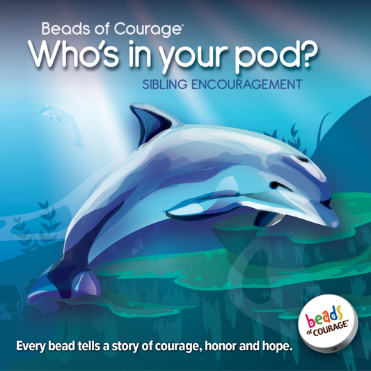Beads of Courage, Beads at Home, Dolphin Sibling EnCOURAGEment Activities (1 unit supports 20 siblings)