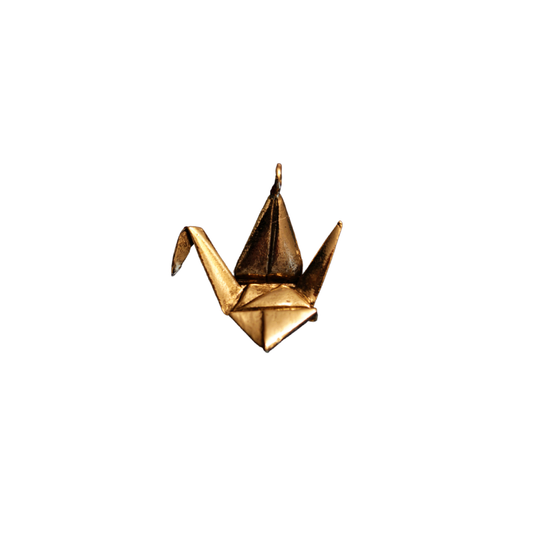 Beads of Courage, Beads at Home, Oncology Program Enrollment Bead - Gold Origami Crane Bead (25 pcs/unit)