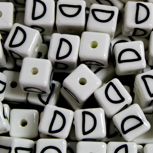 Beads of Courage, Beads at Home, Letter D (100 pcs/unit)