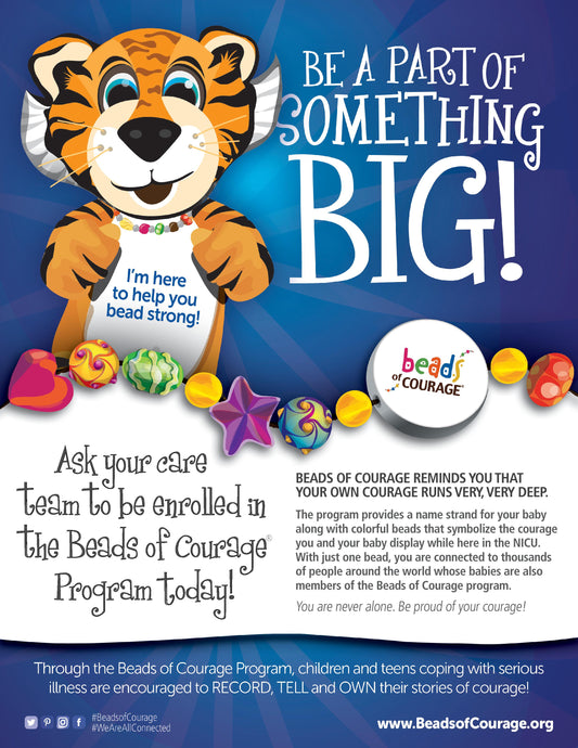Beads of Courage, Beads at Home, Program Availability Poster NICU - Unlaminated (10 pcs/unit)
