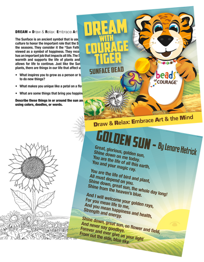 Sunface- DREAM Activity - Honoring Happiness & Joy -  (20pack)